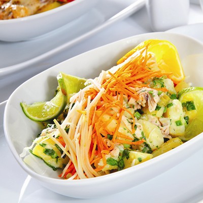 Erpiliç ile Elmalı Patatesli Salata